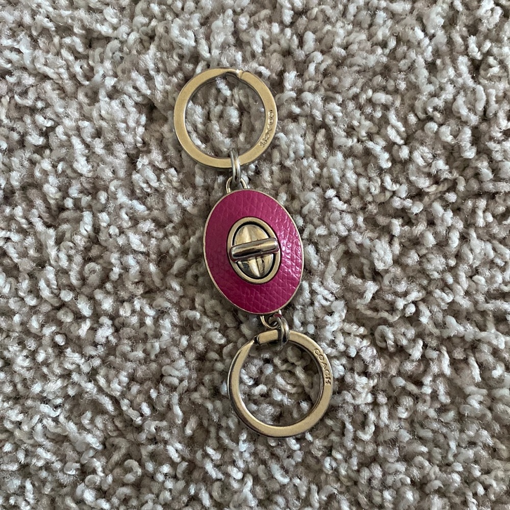 Coach Double Lock Keychain